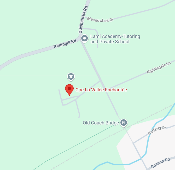 Carte du CPE La Vallée enchantée